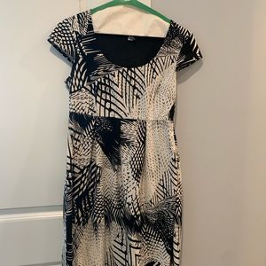 Black and white designed dress